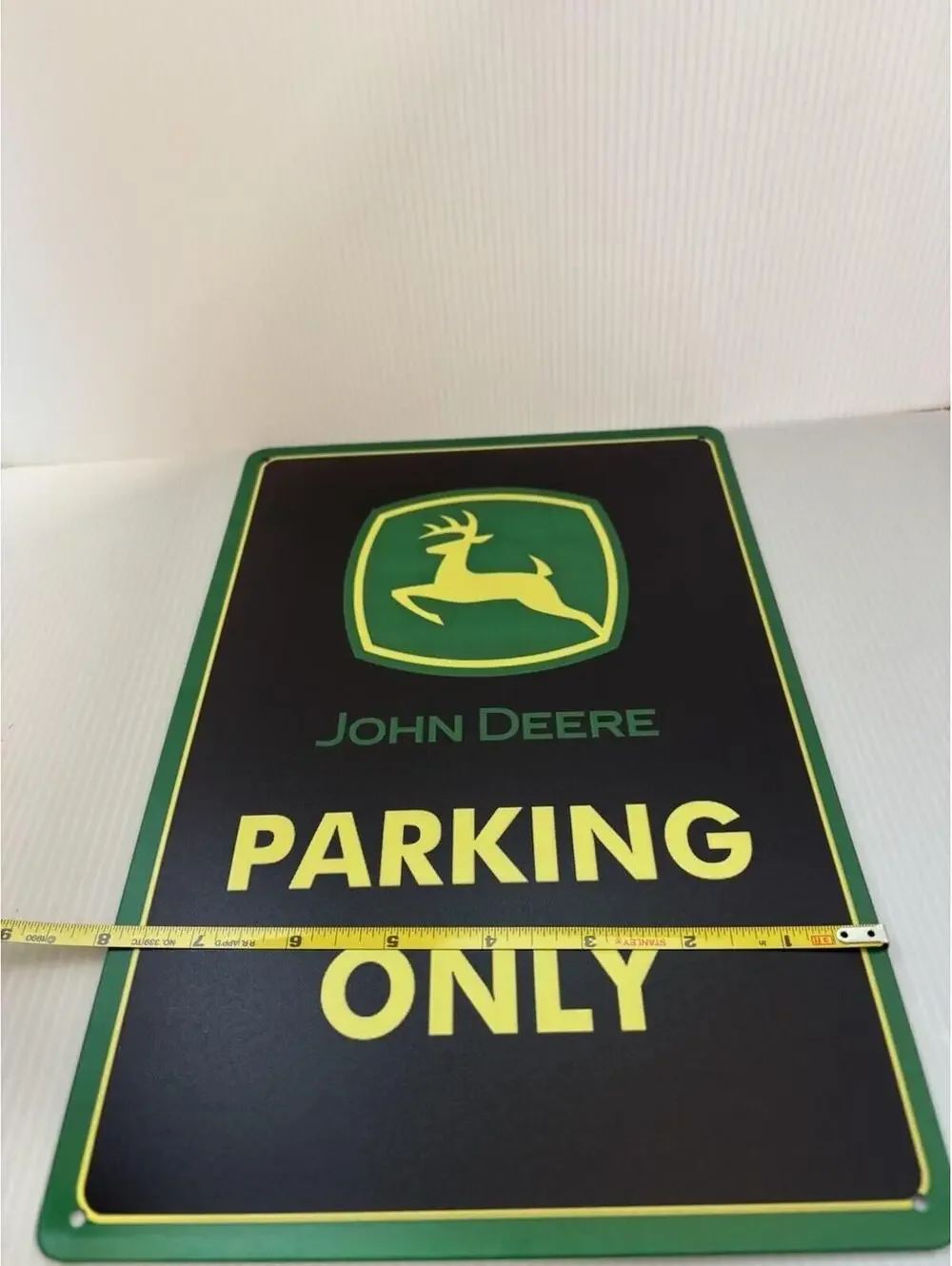 John Deere Parking Only Tin Sign 12x8 Brand New Pre-Drilled Wall Decor NEW